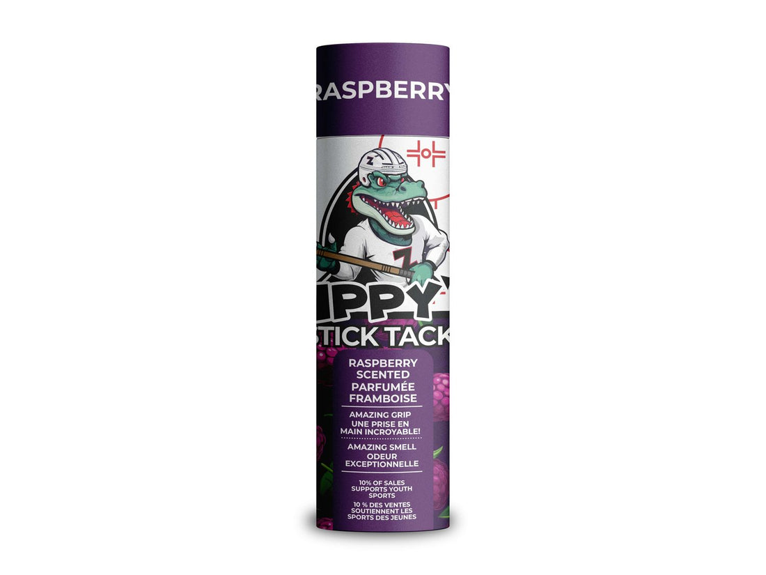 Raspberry scented product packaging with a cartoon character on a white background